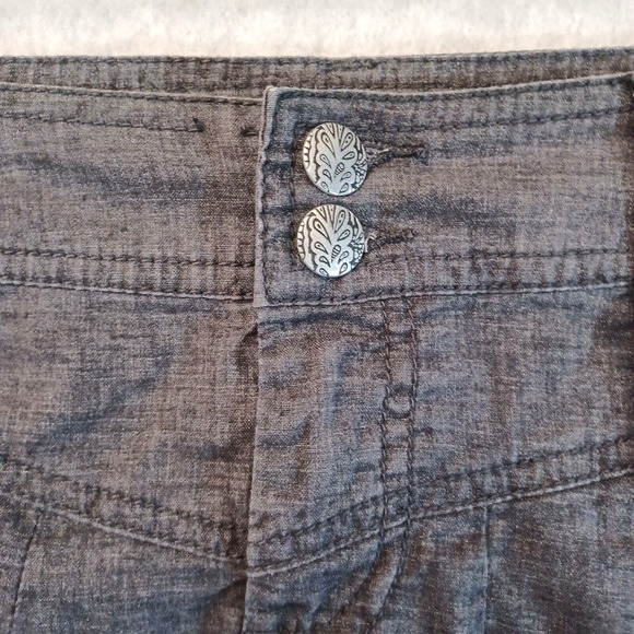 prAna Lisbeth Hemp Blend Short Skirt Size 0 Active Pickleball Gray UPF 50 - Picture 7 of 16